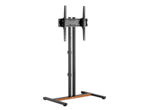 MANHATTAN 462068 - SOPORTE COMPACTO PARA TV CON RUEDAS SOPORTA UN TELEVISOR DE 34" A 55" DE HASTA 35 KG (77 LBS.), +/-10° DE INCLINACIÓN, DISEÑO QUE AHORRA ESPACIO, NEGRO/CAFÉ-Soportes y Bases-MANHATTAN-Bsai Seguridad & Controles