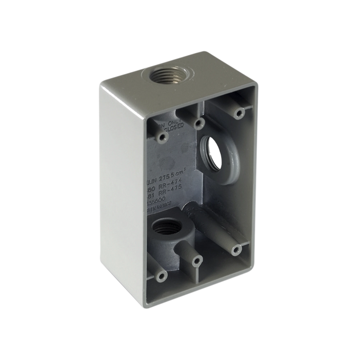 CAJA CONDULET FS DE 3/4" ( 19.05 MM) CON TRES BOCAS A PRUEBA DE INTEMPERIE.-Canalización-RAWELT-RR-0481-Bsai Seguridad & Controles
