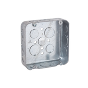 CAJA CUADRADA 4 11/16"/ PROFUNDIDAD 1 1/2"/ 11 ENTRADAS 1/2", 6 ENTRADAS 3/4"/ TROQUELADA.-Canalización-RACO-Bsai Seguridad & Controles