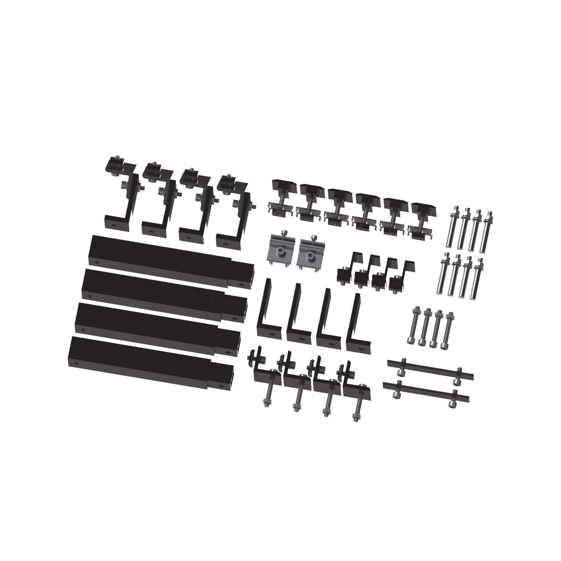 CAJA DE ACCESORIOS DE ALUMINIO NEGRO ANODIZADO PARA MONTAJE VEKTOR8BLK , ARREGLO 1X4 PARA TECHO-EPCOM POWERLINE-EPL-AMO011X4-STBLK-Bsai Seguridad & Controles