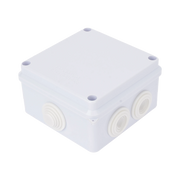 CAJA DE CONEXIONES IMPERMEABLE IP65, 7 ENTRADAS, DIMENSIONES 100 X 100 X 70 MM, PARA INSTALACIONES INDUSTRIALES, COMERCIALES Y RESIDENCIALES, INCLUYE TORNILLERÍA PARA SU INSTALACIÓN-Accesorios Generales-LINKEDPRO-LP-WBX-100-Bsai Seguridad & Controles