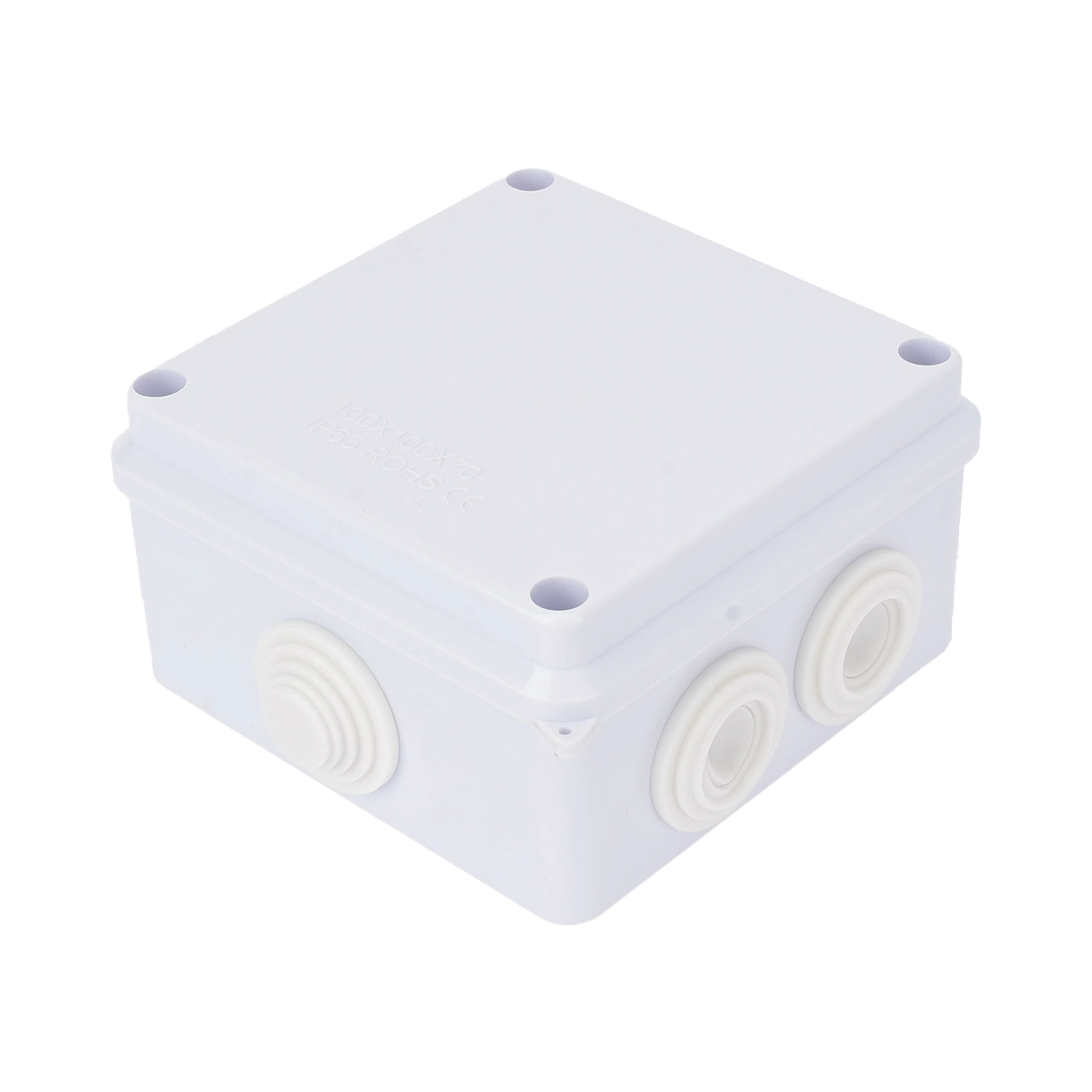 CAJA DE CONEXIONES IMPERMEABLE IP65, 7 ENTRADAS, DIMENSIONES 100 X 100 X 70 MM, PARA INSTALACIONES INDUSTRIALES, COMERCIALES Y RESIDENCIALES, INCLUYE TORNILLERÍA PARA SU INSTALACIÓN-Accesorios Generales-LINKEDPRO-LP-WBX-100-Bsai Seguridad & Controles