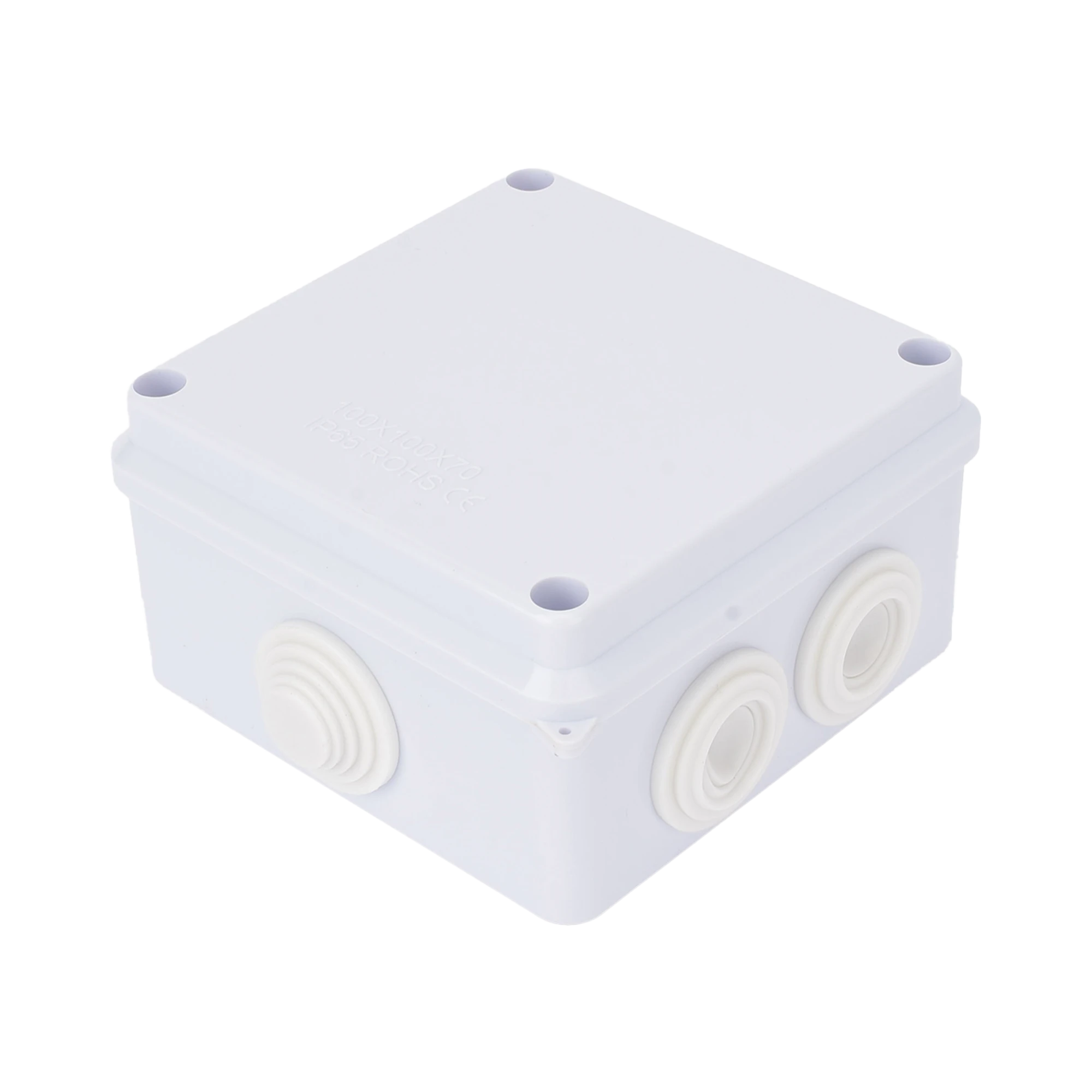 CAJA DE CONEXIONES IMPERMEABLE IP65, 7 ENTRADAS, DIMENSIONES 100 X 100 X 70 MM, PARA INSTALACIONES INDUSTRIALES, COMERCIALES Y RESIDENCIALES, INCLUYE TORNILLERÍA PARA SU INSTALACIÓN-Accesorios Generales-LINKEDPRO-LP-WBX-100-Bsai Seguridad & Controles