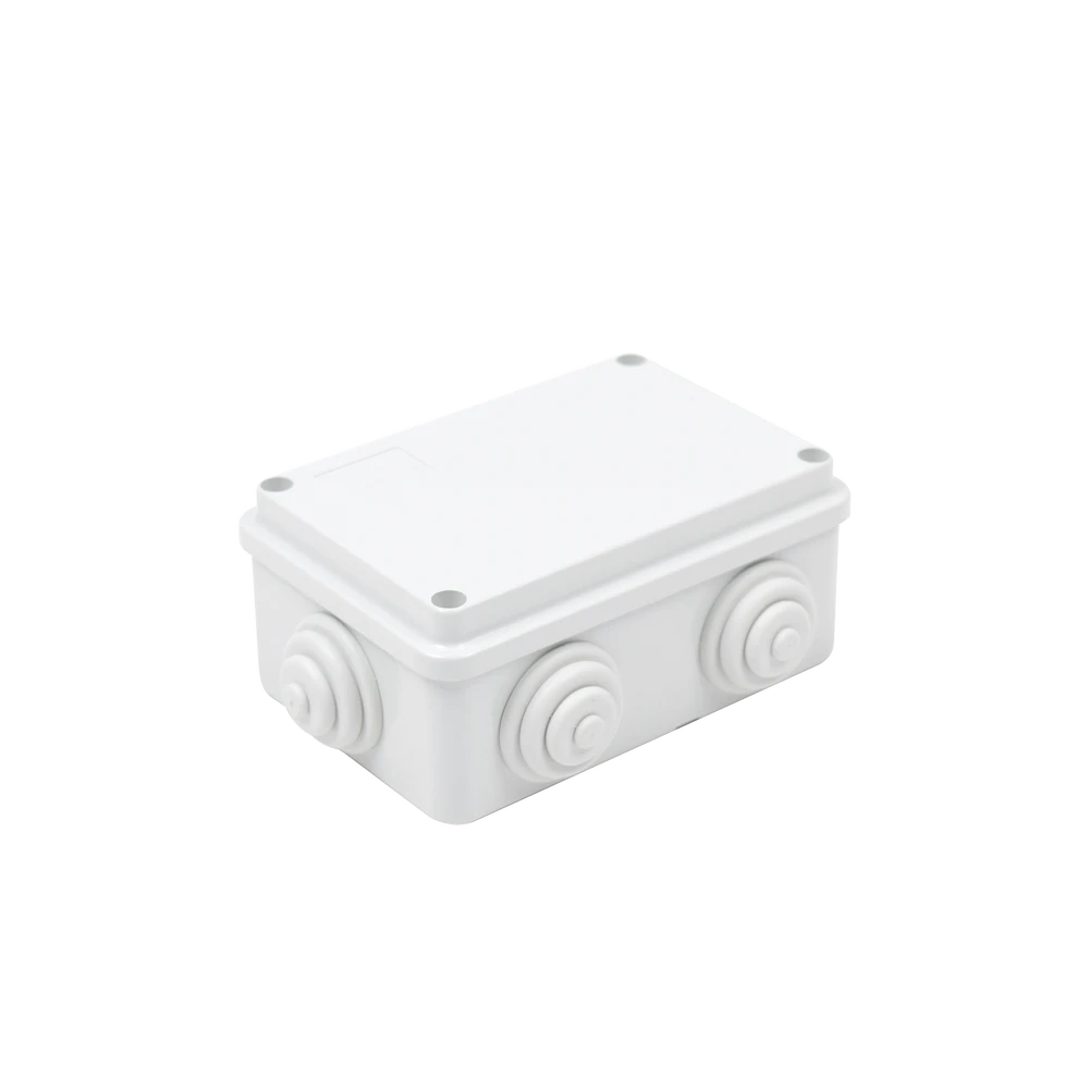 CAJA DE DERIVACIÓN DE PVC AUTO-EXTINGUIBLE CON 6 ENTRADAS, TAPA ATORNILLADA, 120X80X50 MM, PARA EXTERIOR (IP55)-Accesorios Videovigilancia-GEWISS-Bsai Seguridad & Controles