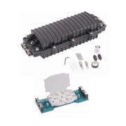 CAJA DE DISTRIBUCIÓN DE FIBRA ÓPTICA HORIZONTAL, HASTA 96 EMPALMES, EXTERIOR IP68, 2 PUERTOS DE ENTRADA Y SALIDA-Fibra Óptica-LINKEDPRO BY EPCOM-Bsai Seguridad & Controles