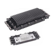 CAJA DE DISTRIBUCIÓN DE FIBRA ÓPTICA HORIZONTAL, HASTA 96 EMPALMES, EXTERIOR IP68, 3 PUERTOS DE ENTRADA Y SALIDA-Redes FTTH/PON-LINKEDPRO BY EPCOM-Bsai Seguridad & Controles