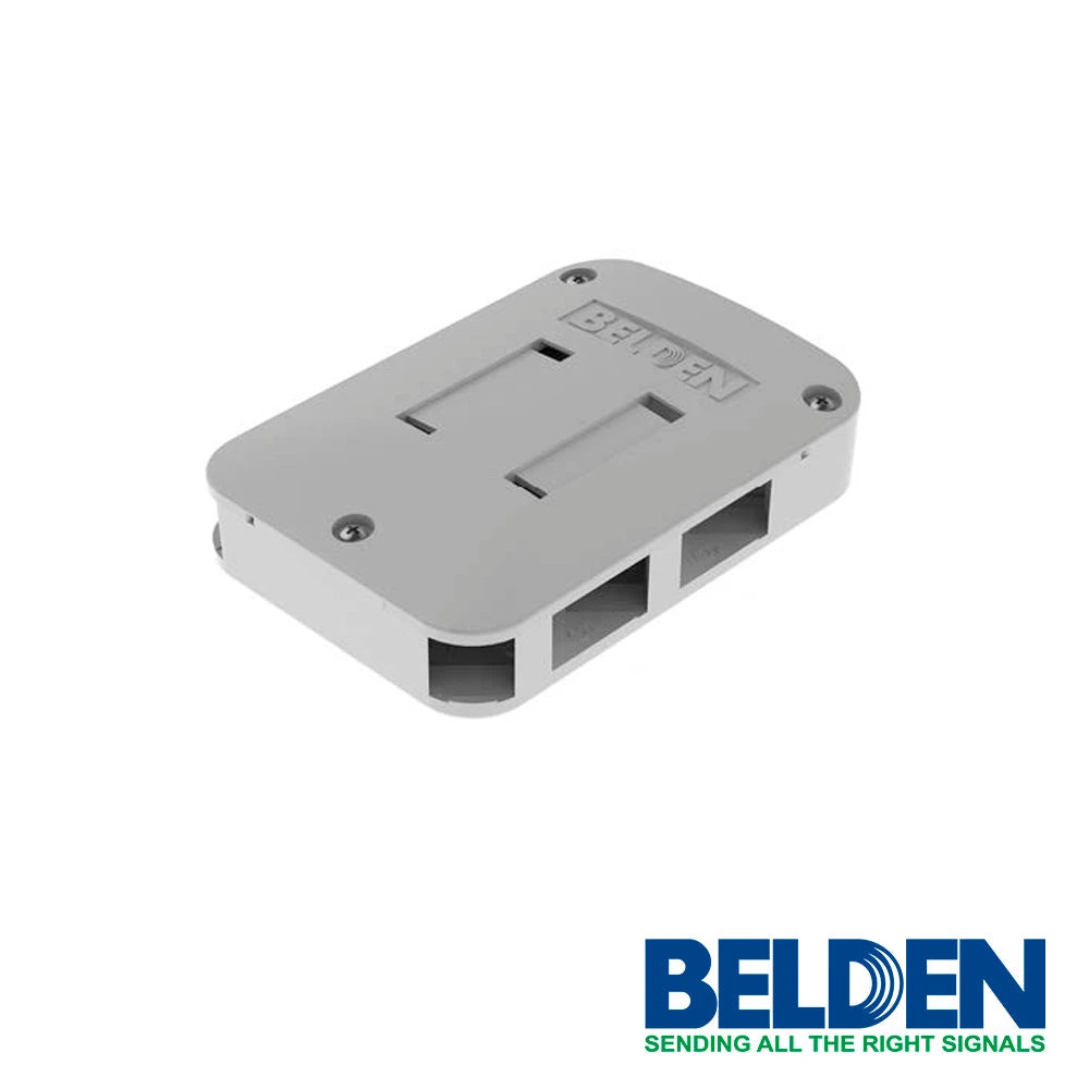 CAJA DE MEDIOS AX106512 6 PUERTOS KEYCONNECT BLANCO-Canalizacion-BELDEN-Bsai Seguridad & Controles