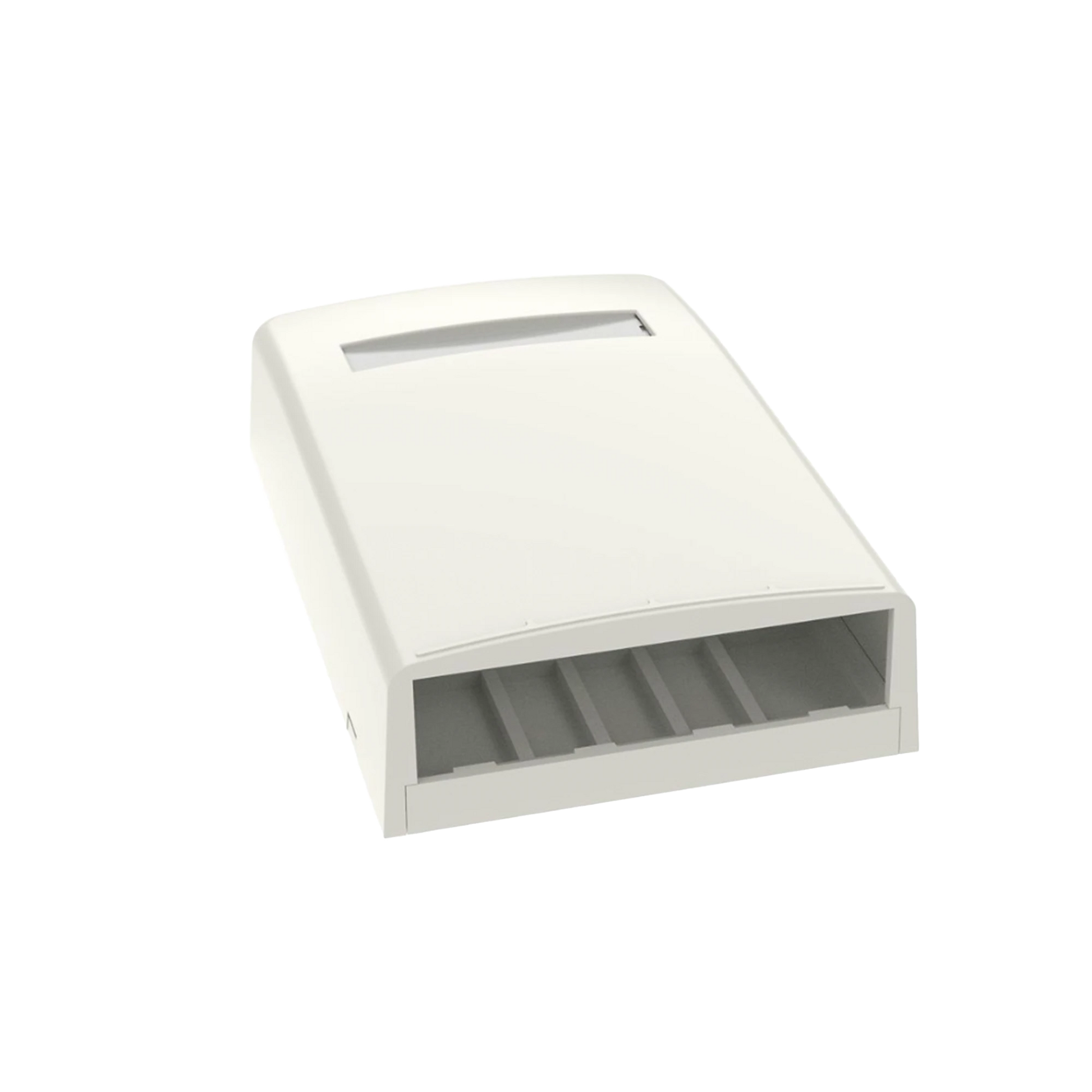 CAJA DE MONTAJE EN SUPERFICIE, PARA 4 MÓDULOS MINI-COM, COLOR BLANCO MATE-Cableado de Cobre-PANDUIT-Bsai Seguridad & Controles