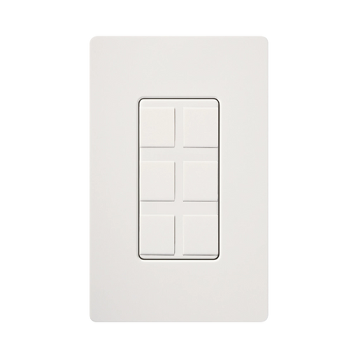 CAJA DE PARED PARA CONTACTOS VARIOS, 6 MINI ESPACIOS.-Automatizacion - Casa Inteligente-LUTRON ELECTRONICS-SC6PFSW-Bsai Seguridad & Controles