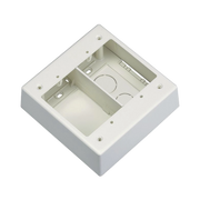 CAJA DE PARED SUPERFICIAL DOBLE, CON DIVISOR, USO UNIVERSAL CON PLACAS DE PARED, COLOR BLANCO MATE-Cableado de Cobre-PANDUIT-JBP2SIW-Bsai Seguridad & Controles
