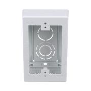 CAJA DE PARED SUPERFICIAL, USO UNIVERSAL CON PLACAS DE PARED, CON CINTA ADHESIVA, COLOR BLANCO-Cajas Superficiales-PANDUIT-Bsai Seguridad & Controles