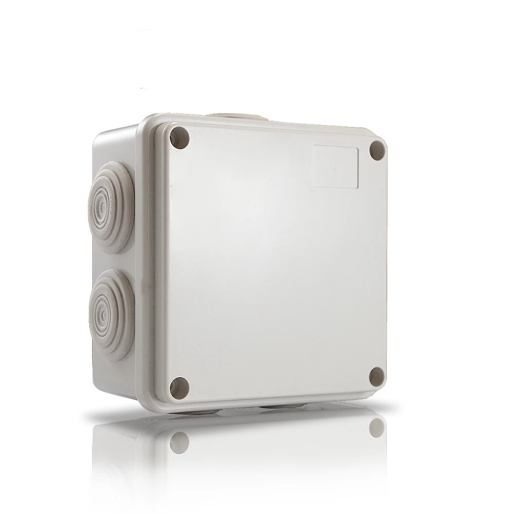 CAJA DE PLASTICO ENSON ENS-PCB1010 100X100X50 MM CON SELLO DE GOMA GRADO DE PROTECCIÓN IP66 MULTIPLES CONEXIONES A TUBERIA DE 1 PULGADA-Accesorios Videovigilancia-ENSON-Bsai Seguridad & Controles