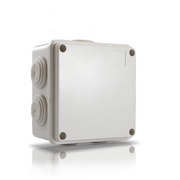 CAJA DE PLASTICO ENSON ENS-PCB1010 100X100X50 MM CON SELLO DE GOMA GRADO DE PROTECCIÓN IP66 MULTIPLES CONEXIONES A TUBERIA DE 1 PULGADA-Accesorios Videovigilancia-ENSON-Bsai Seguridad & Controles