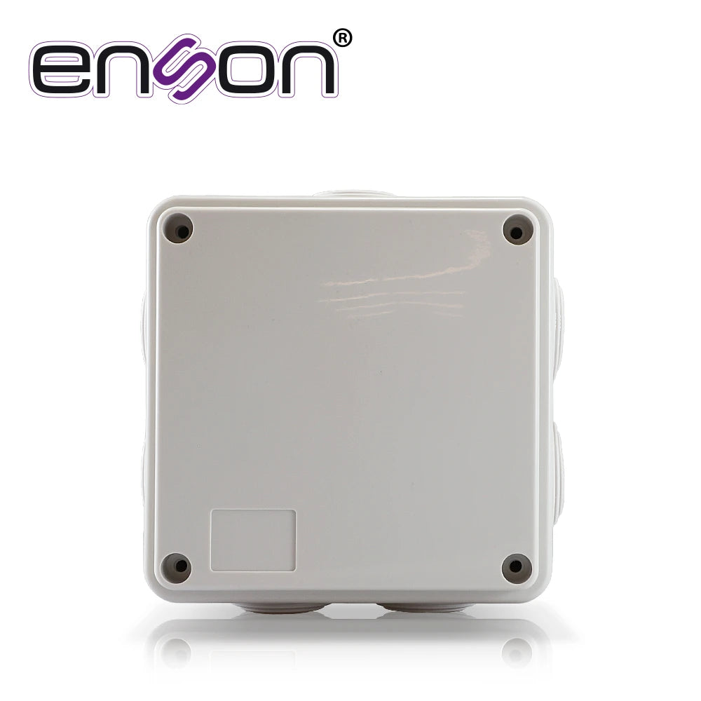 CAJA DE PLASTICO ENSON ENS-PCB1010 100X100X50 MM CON SELLO DE GOMA GRADO DE PROTECCIÓN IP66 MULTIPLES CONEXIONES A TUBERIA DE 1 PULGADA-Accesorios Videovigilancia-ENSON-Bsai Seguridad & Controles