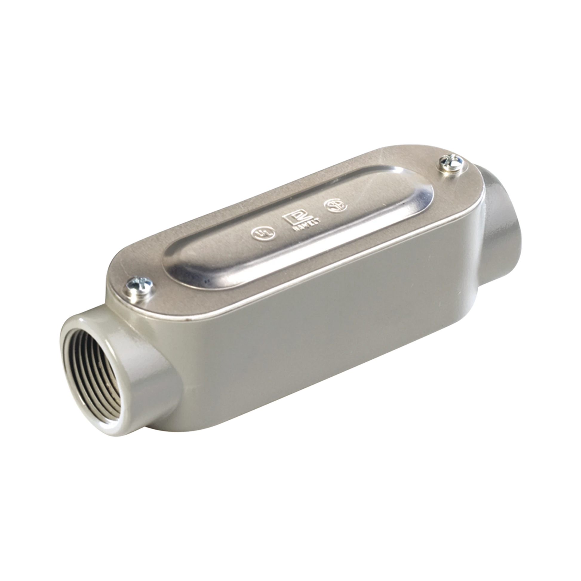 CAJA OVAL ROSCADA TIPO C DE 2 (50.8 MM) INCLUYE TAPA Y TORNILLOS.-Tuberia Metalica-RAWELT-Bsai Seguridad & Controles