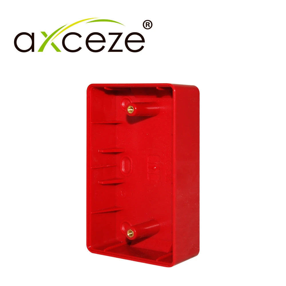 CAJA PARA BOTON AXCEZE AX-PBOX MATERIAL PLASTICO COLOR ROJO MEDIDAS 115X70X30 USO EN INTERIORES MONTAJE SUPERFICIAL EN PARED-Tarjetas y Botones-AXCEZE-Bsai Seguridad & Controles