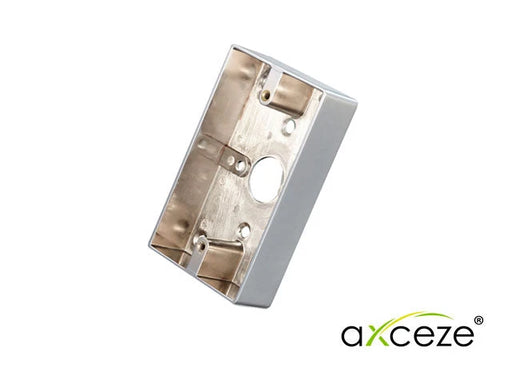 CAJA PARA BOTÓN AXCEZE AX-PBOX70114 DIMENSIONES 114X70X25MM FABRICADA EN ALUMINIO MONTAJE SUPERFICIAL-Tarjetas y Botones-AXCEZE-Bsai Seguridad & Controles