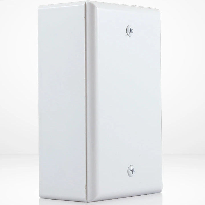 CAJA PLÁSTICA TAMAÑO ESTÁNDAR CON TAPA CIEGA DE PLASTICO ALT-947 COLOR BLANCO, PARA MONTAJE SOBRE PARED O TECHO-Canalizacion-ALTER-Bsai Seguridad & Controles