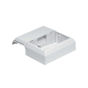 CAJA SUPERFICIAL CON BISAGRAS DE INSTALACIÓN A PRESIÓN, PARA CANALETAS T45, MATERIAL PVC RÍGIDO, COLOR BLANCO MATE-Canaletas-PANDUIT-Bsai Seguridad & Controles