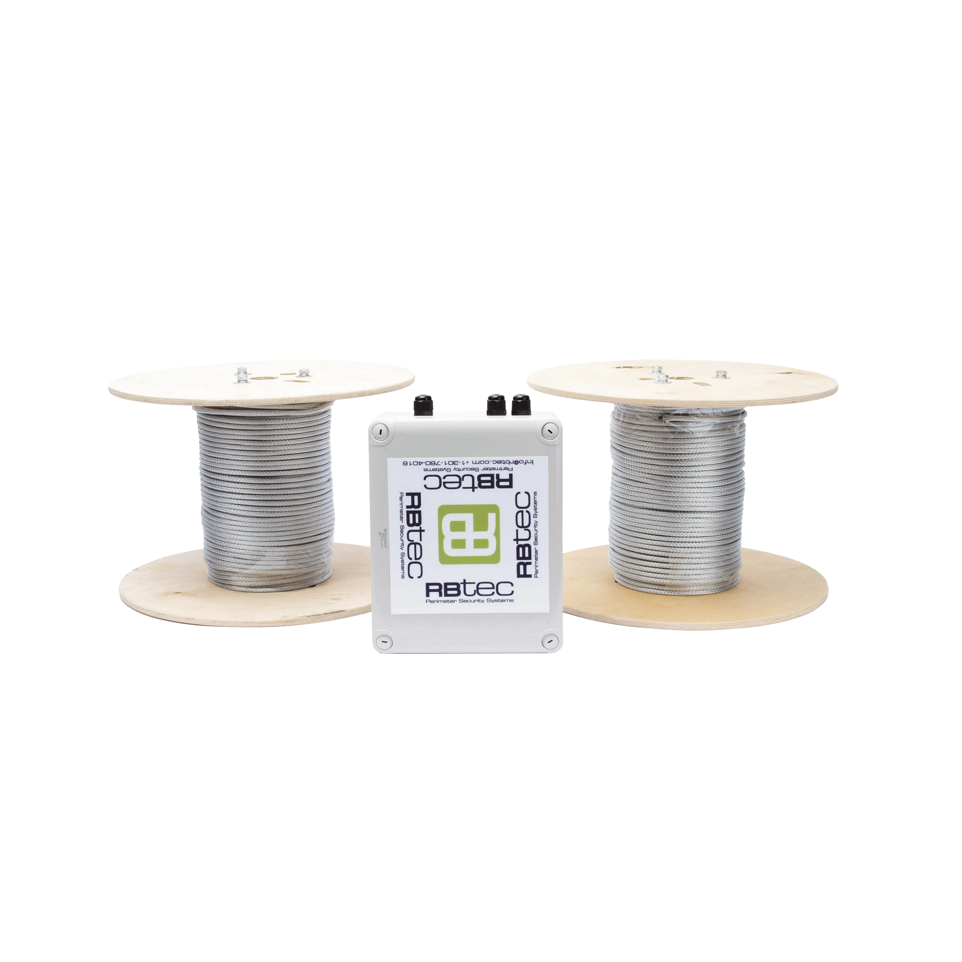 KIT DE CABLE SENSOR PERIMETRAL PARA CERCAS CICLONICAS IRONCLAD/ 305 METROS / 2 ZONAS; 152 METROS POR ZONA / SIN FALSAS ALARMAS POR VIENTO / TODO INCLUIDO TARJETA LPU400/ CALIBRACIÓN POR SOFTWARE-Protección Perimetral-RBTEC-Bsai Seguridad & Controles