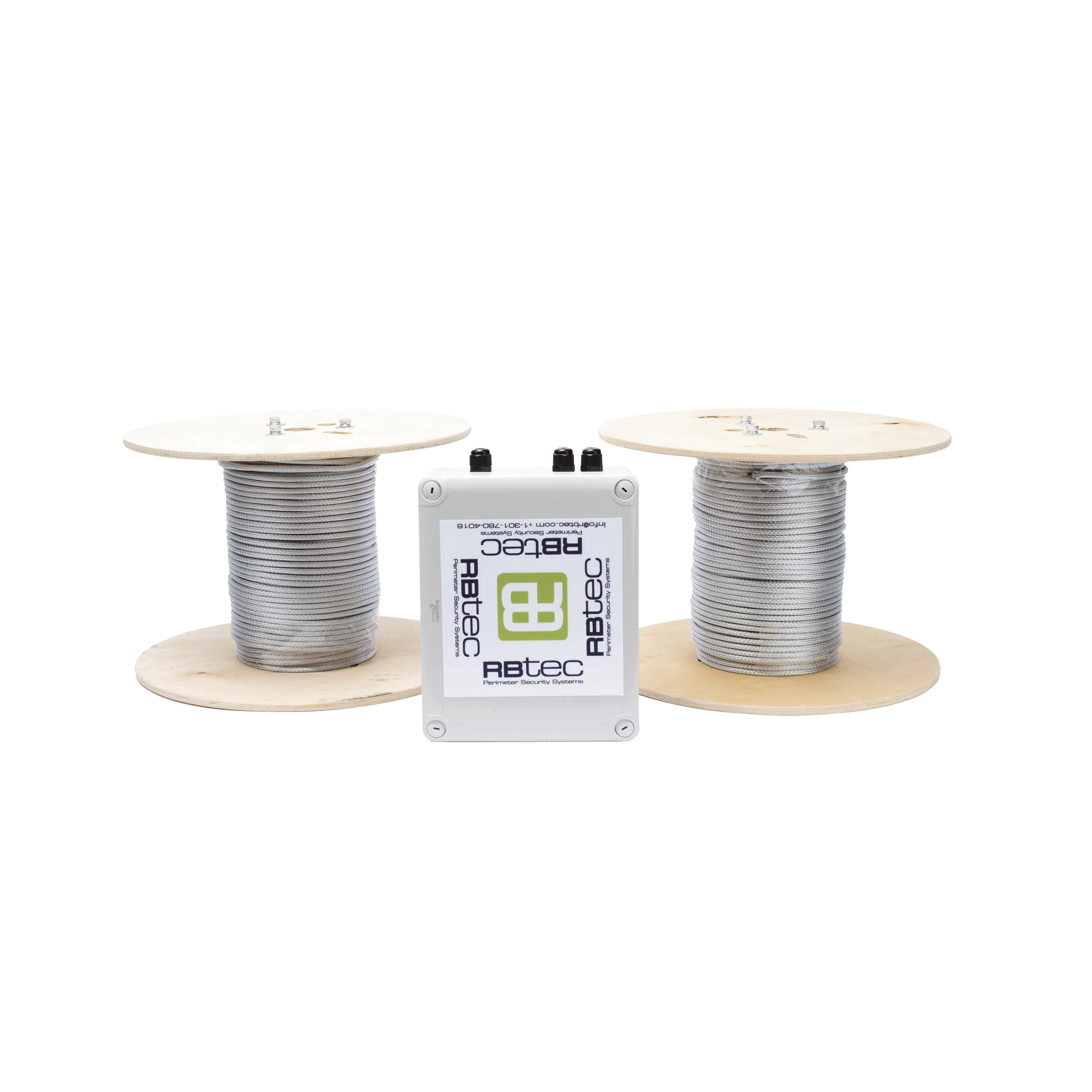 KIT DE CABLE SENSOR PERIMETRAL PARA CERCAS CICLONICAS IRONCLAD/ 305 METROS / 2 ZONAS; 152 METROS POR ZONA / SIN FALSAS ALARMAS POR VIENTO / TODO INCLUIDO TARJETA LPU400/ CALIBRACIÓN POR SOFTWARE-Protección Perimetral-RBTEC-Bsai Seguridad & Controles