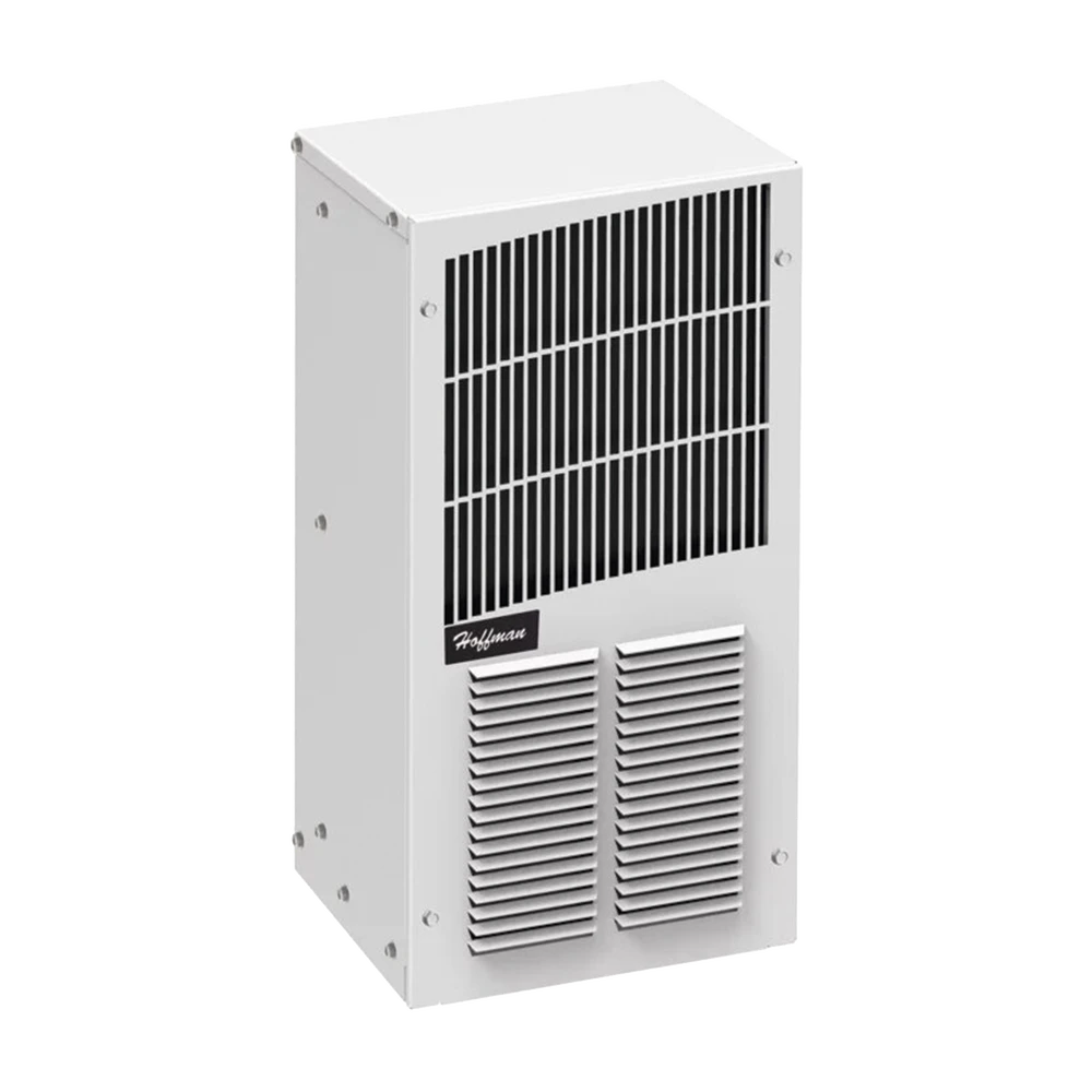 AIRE ACONDICIONADO COMPACTO PARA EXTERIOR, USO EN GABINETES DE TELECOMUNICACIONES DE GRADO INDUSTRIAL, FRÍO/CALOR T20, 2000 BTU, 115 VCA, DE ACERO, COLOR GRIS-Racks y Gabinetes-HOFFMAN-Bsai Seguridad & Controles