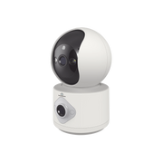 CAMARA DOBLE LENTE 3MP| WIFI| AUTOSEGUIMIENTO| DETECCIÓN DE MOVIMIENTO| AUDIO DE 2 VIAS| ALMACENAMIENTO HASTA 128GB-Cámaras IP y NVRs-SMARTHOME BY EPCOM-SCAM3DB-Bsai Seguridad & Controles