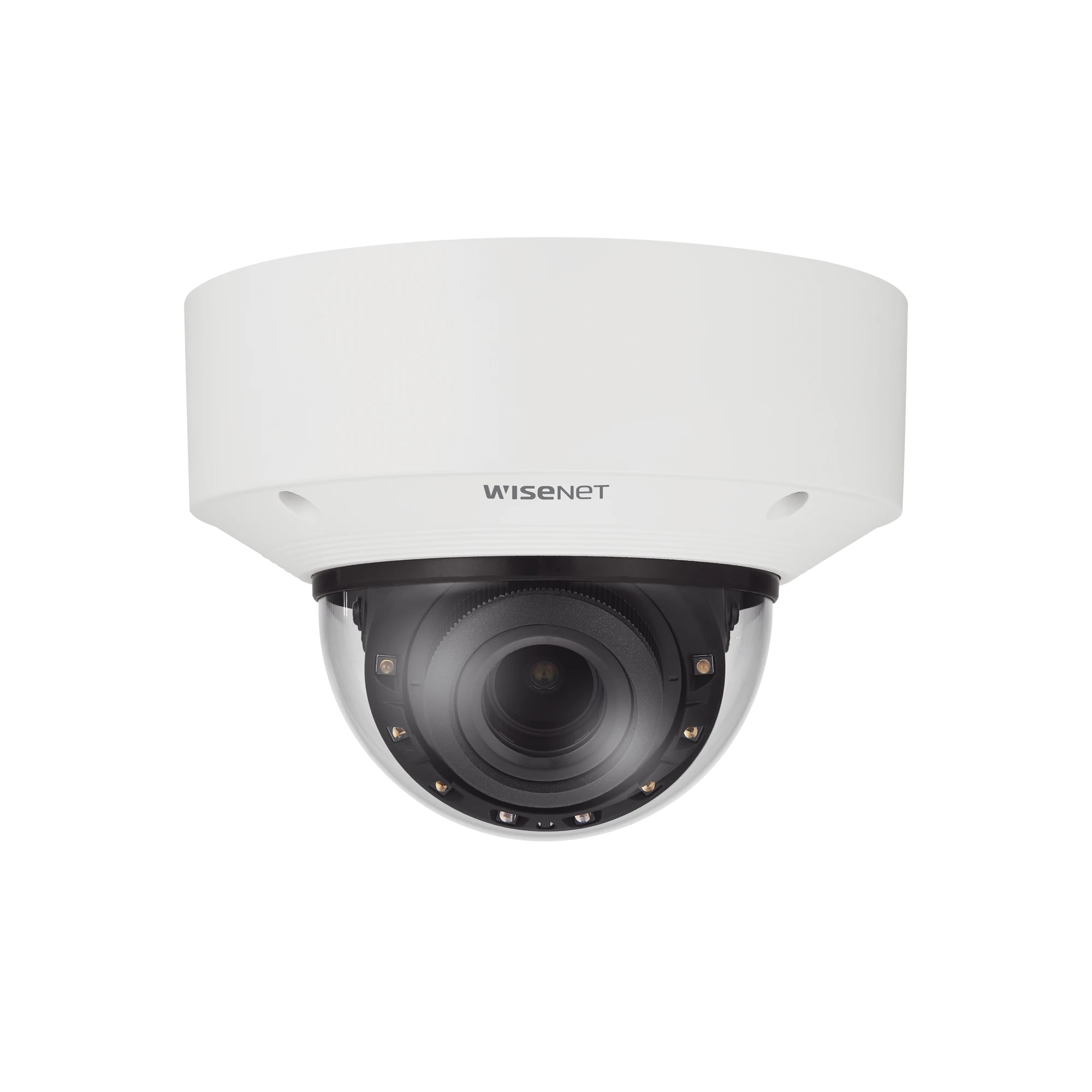 CÁMARA DOMO 2MP CON IA, ANTIVANDALICA / LENTE MOTORIZADO DE 2.8 A 12MM / WDR 120DB / RANURA MICROSD / IP66 IP67 IK10 NEMA4X-Cámaras IP y NVRs-HANWHA VISION-XNV-C6083R-Bsai Seguridad & Controles