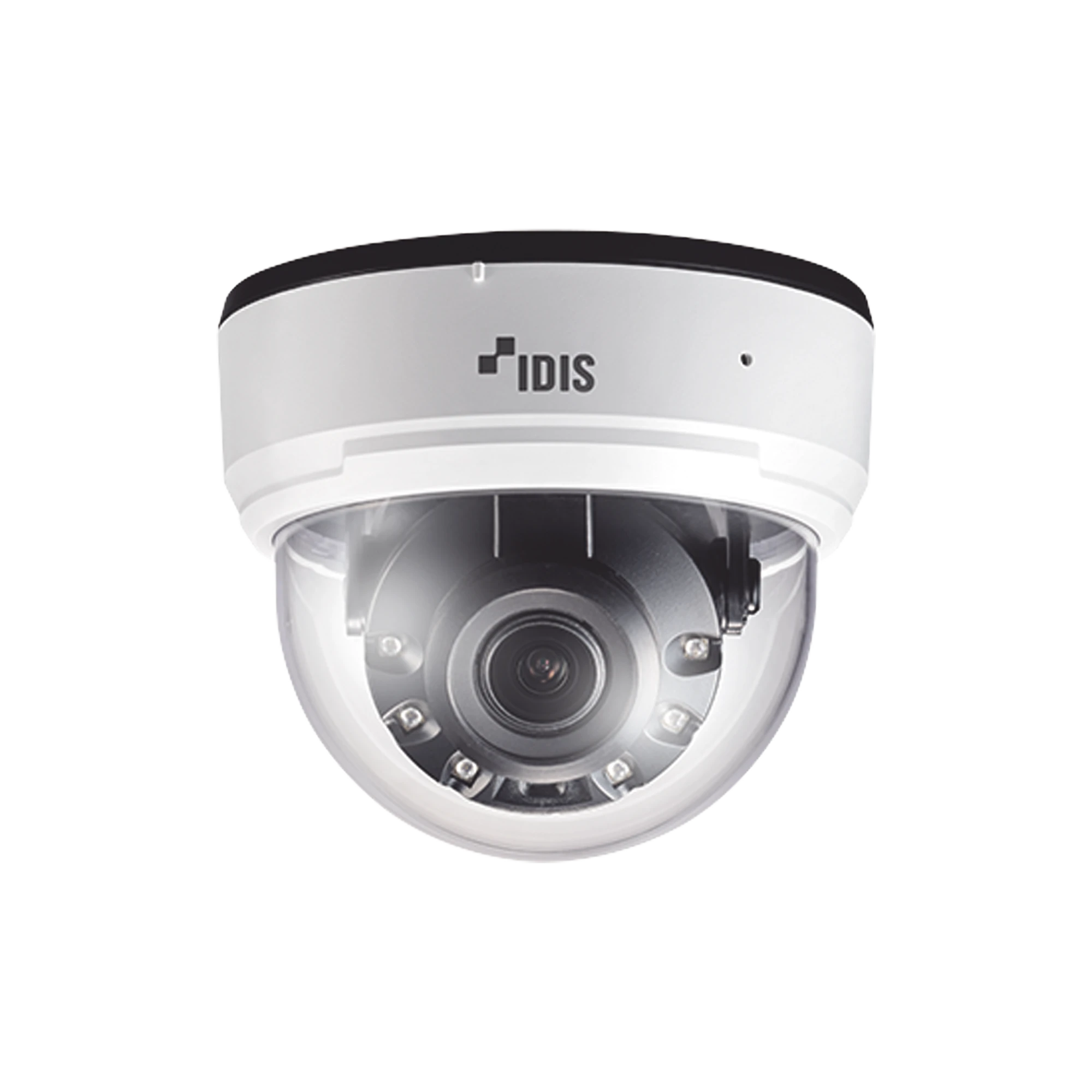 CAMARA DOMO 5MP | INTELIGENCIA ARTIFICIAL (IDLA) | IR40M | WDR REAL | 2.7 A 13.5MM | INTERIOR| ENTRADA Y SALIDA DE AUDIO-Cámaras IP y NVRs-IDIS-Bsai Seguridad & Controles