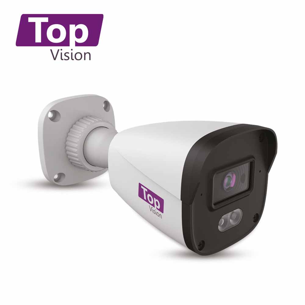 CAMARA HD BULLET TOPVISION TBDL500A / 5MP / AHD/TVI/CVI/SD / 2.8MM / 30M IR - 20M LUZ CALIDA LUZ DUAL / MICROFONO INTEGRADO / IP67 / COC / CARCASA METAL - PLASTICA / 12VCD / IMAGEN A COLOR 24X7 AUDIO POR COAXIAL O UTP-Cámaras HD-TOPVISION POWERED BY MERIVA-TBDL500A-Bsai Seguridad & Controles