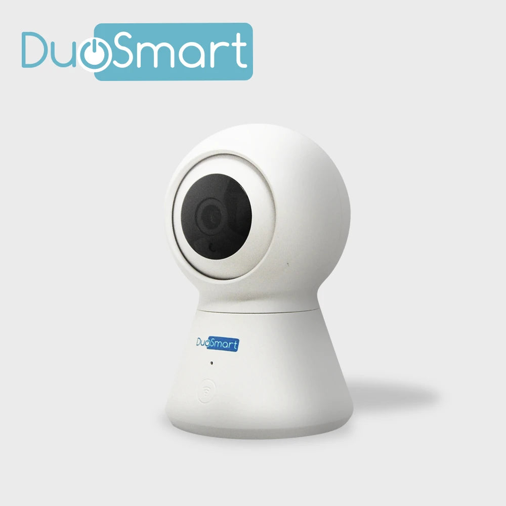 CAMARA INTELIGENTE CON MOVIMIENTO PT WIFI 2.4 GHZ DUOSMART E20 PARA INTERIOR FULL HD 1080P COMPATIBLE CON APP DUOSMART SOPORTA MICROSD DE HASTA 128 GB (NO INCLUIDA) CON AUDIO BIDIRECCIONAL-Automatizacion - Casa Inteligente-DUOSMART-Bsai Seguridad & Controles