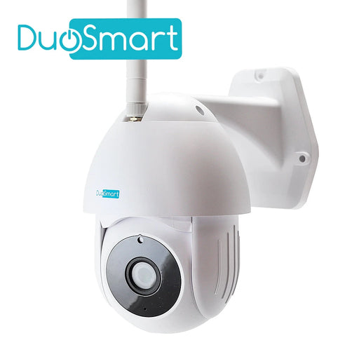 CAMARA INTELIGENTE PT DUOSMART E70 WIFI 2.4 GHZ PARA EXTERIOR CON AUDIO BIDIRECCIONAL TIPO DOMO 1080P CON MOVIMIENTO Y VISION NOCTURNA COMPATIBLE CON APP DUOSMART SOPORTA MEMORIA MICROSD DE HASTA 128 GB (NO INCLUIDA)-Automatizacion - Casa Inteligente-DUOSMART-E70-Bsai Seguridad & Controles