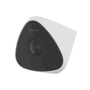 CÁMARA IP ANTIVANDÁLICA 3MP PARA ESQUINA CON IA / LENTE 2.39 MM 128° / H.265 & WISESTREAM II / EXTERIOR IP66 / IK10+ / POE-Cámaras IP y NVRs-HANWHA VISION-Bsai Seguridad & Controles
