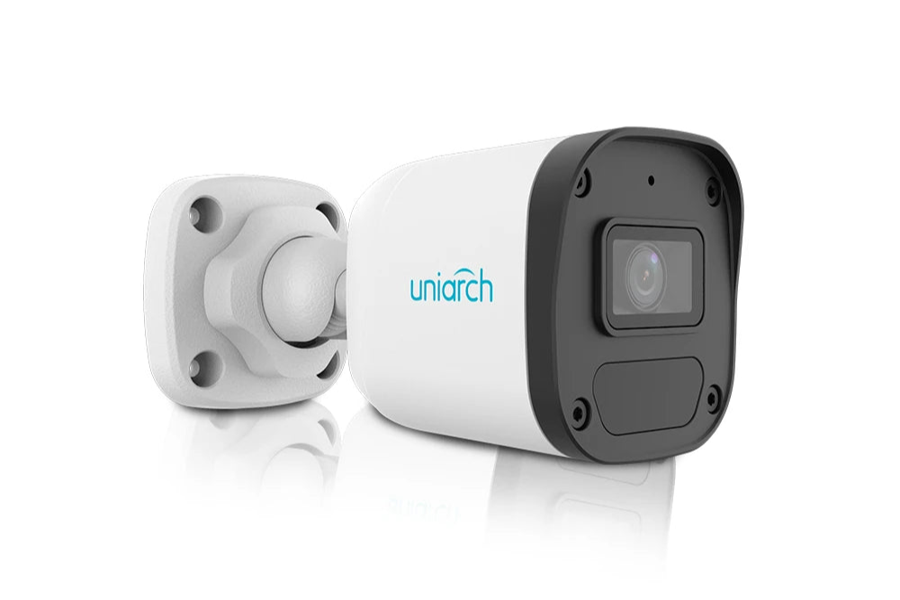 CAMARA IP BULLET UNIARCH IPC-B134-AF28-ECO / 4MP / LENTE-2.8MM / DWDR / MICROFONO-INTEGRADO / HUMA-BODY-DETECTION 2.0 / IR30M / ONVIF / ULTRA265 / POE / 12VCD / 3AXIS / IP67 / SERIE ECO-Cámaras IP-UNIARCH BY UNV-IPC-B134-AF28-ECO-Bsai Seguridad & Controles