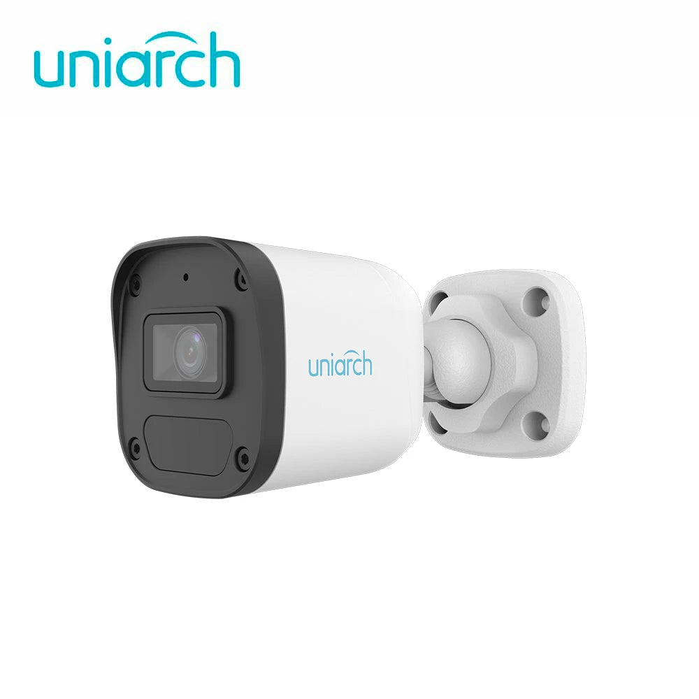 CAMARA IP MINI BULLET UNIARCH IPC-B132-AF28-ECO / 2MP / LENTE-2.8MM / DWDR / IR30M / MICROFONO-INTEGRADO / HUMAN-BODY-DETECTION / POE-AF / ONVIF / IP67 / 3-AXIS / ULTRA265-Cámaras IP-UNIARCH BY UNV-IPC-B132-AF28-ECO-Bsai Seguridad & Controles