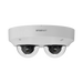 CAMARA IP MULTI-SENSOR MULTI-DIRECCIONAL, CAPACIDAD 2 LENTES DE 5MP, H.265 + WISESTREAM II, WDR 120DB, EXTERIOR IP66, IK10-Cámaras IP-HANWHA TECHWIN WISENET-Bsai Seguridad & Controles