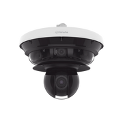 CÁMARA IP MULTISENSOR 34MP (4 SENSORES 4K) CON LENTES MOTORIZADOS / PTZ 2 MP 40X / HASTA 2 TARJETAS MICROSD DE 512GB / WDR DE HASTA 150DB / IP66 / IK10 / AUTOSEGUIMIENTO / INTELIGENCIA ARTIFICIAL PARA EVENTOS-Cámaras IP y NVRs-HANWHA VISION-Bsai Seguridad & Controles