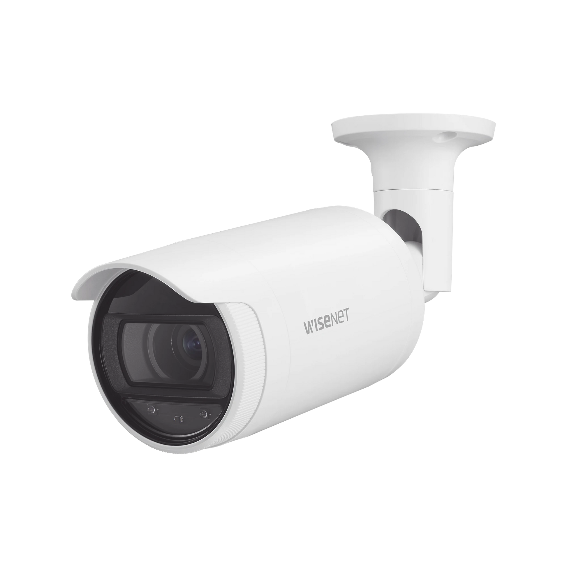 CÁMARA IP TIPO BALA 4 MEGAPÍXEL / LENTE 3.3 A 10.3MM / IR 30M / WDR 120DB / IP66 / H.265 & WISESTREAM / MODO PASILLO / POE 802.3AF-Cámaras IP y NVRs-HANWHA TECHWIN WISENET-Bsai Seguridad & Controles