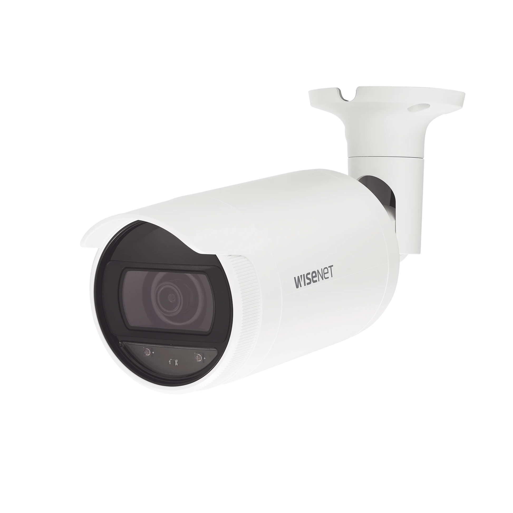 CÁMARA IP TIPO BALA ANTIVANDÁLICA 2 MEGAPÍXEL / LENTE 4MM / IR 30M / WDR 120DB / IP66 / H.265 & WISESTREAM-Cámaras IP y NVRs-HANWHA VISION-Bsai Seguridad & Controles