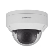 CÁMARA IP TIPO DOMO ANTIVANDÁLICO 4 MEGAPÍXEL / LENTE 3.3 A 10.3 MM / IR 30M / WDR 120DB / IP66 / IK10 / H.265 & WISESTREAM-Cámaras IP y NVRs-HANWHA TECHWIN WISENET-Bsai Seguridad & Controles