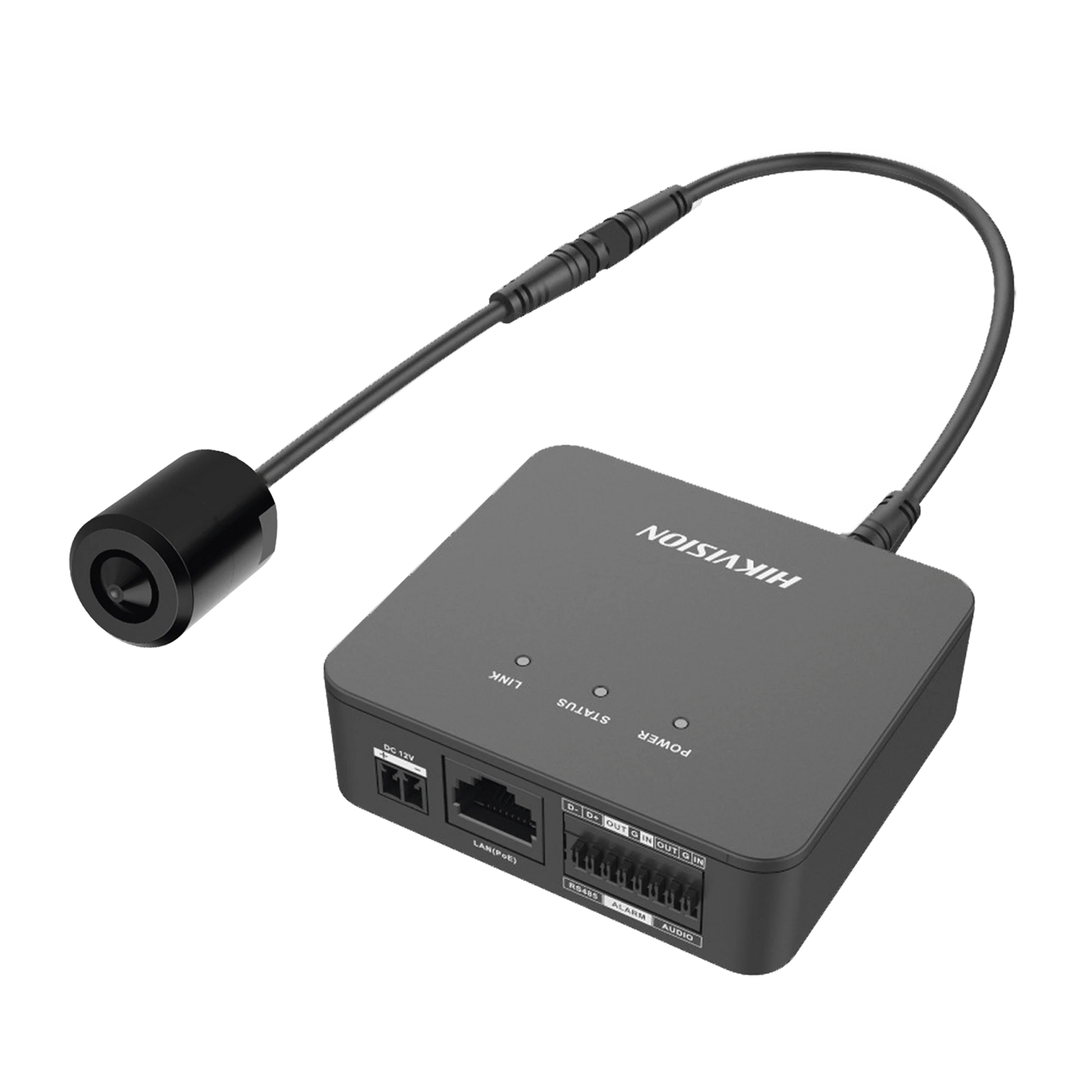 PINHOLE IP 2 MEGAPIXEL / LENTE 3.7 MM / 2 MTS CABLE / POE / IDEAL PARA CAJEROS AUTOMÁTICOS (ATM) / WDR / MICRO SD / CÁMARA TIPO CILINDRO-Cámaras IP-HIKVISION-Bsai Seguridad & Controles