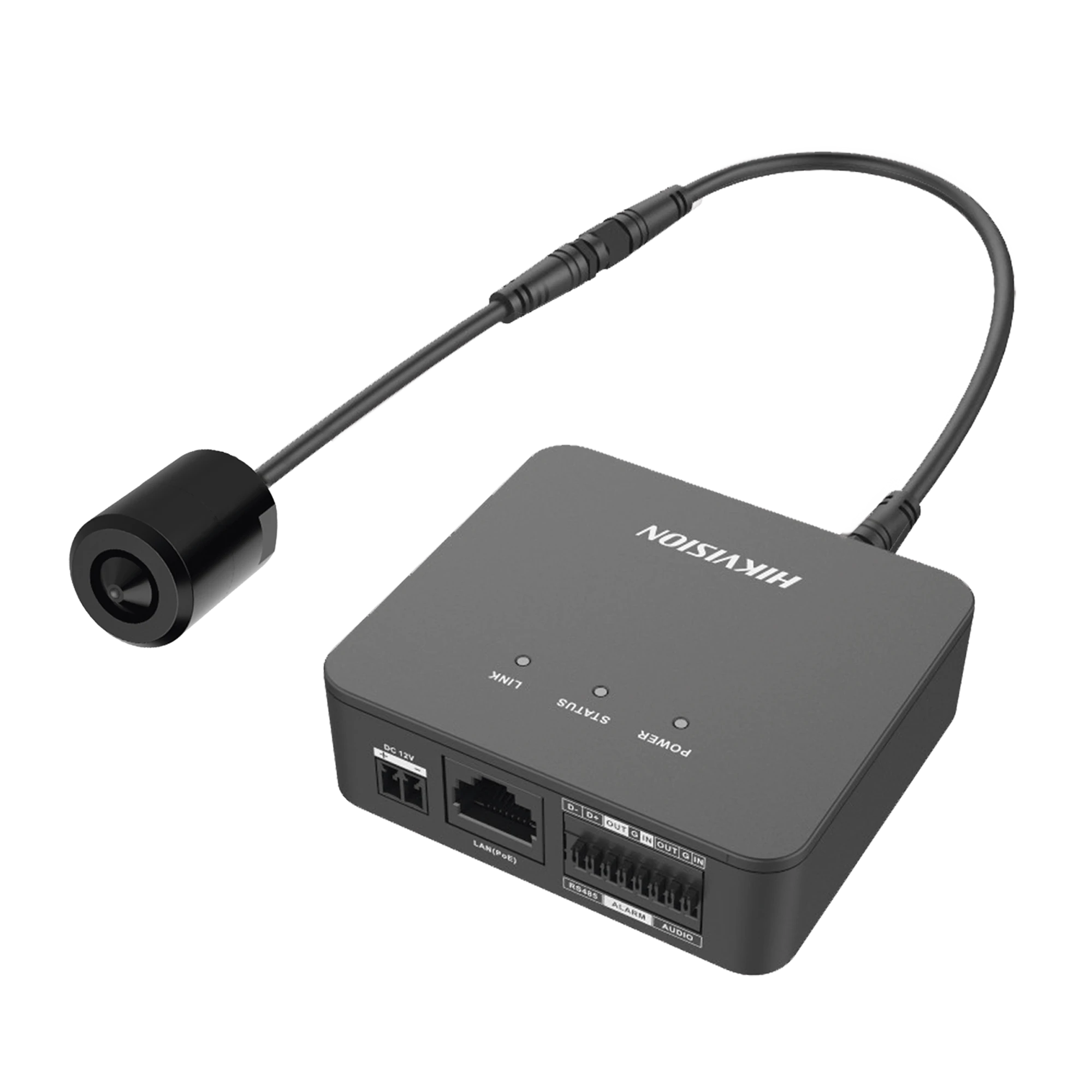 PINHOLE IP 2 MEGAPIXEL / LENTE 3.7 MM / 2 MTS CABLE / POE / IDEAL PARA CAJEROS AUTOMÁTICOS (ATM) / WDR / MICRO SD / CÁMARA TIPO CILINDRO-Cámaras IP-HIKVISION-Bsai Seguridad & Controles