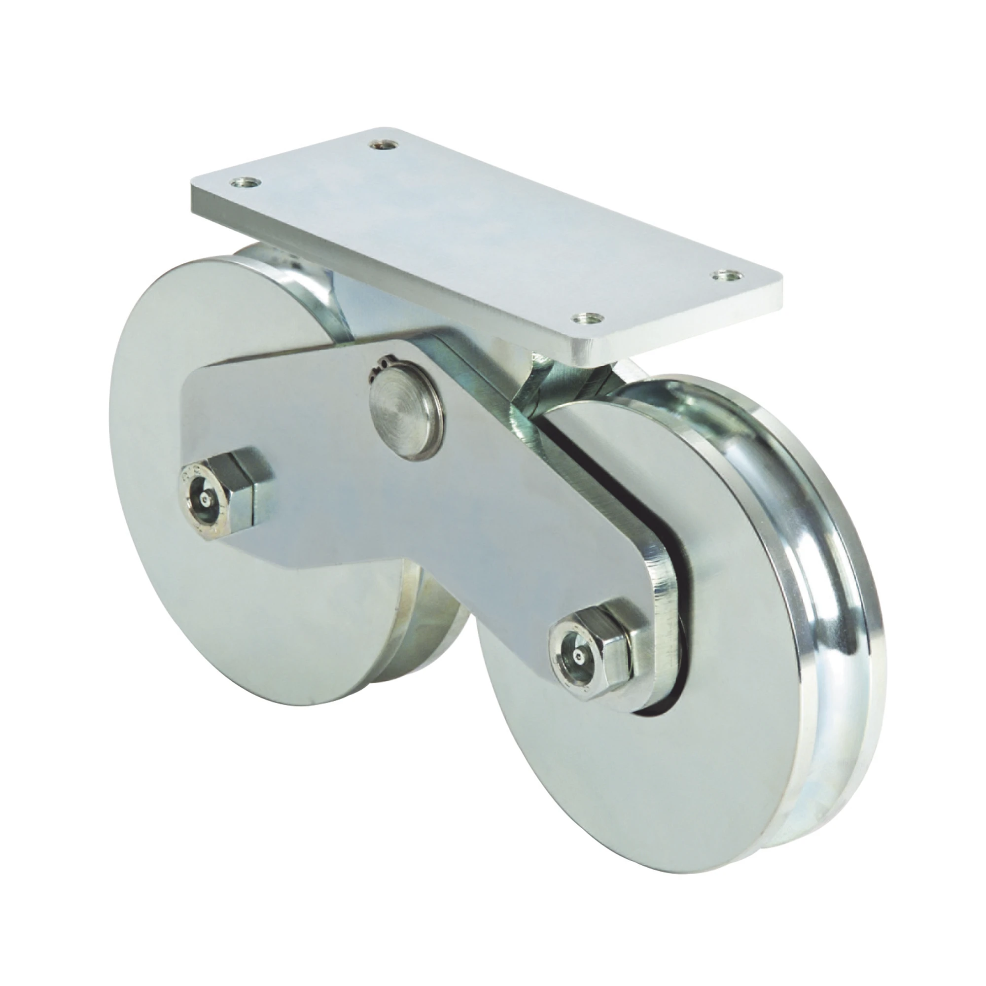 RUEDA DOBLE DE 16 CM / CAPACIDAD PARA PUERTAS DE HASTA 1900 KG / CANAL TIPO U-Acceso Vehicular-COMUNELLO-Bsai Seguridad & Controles