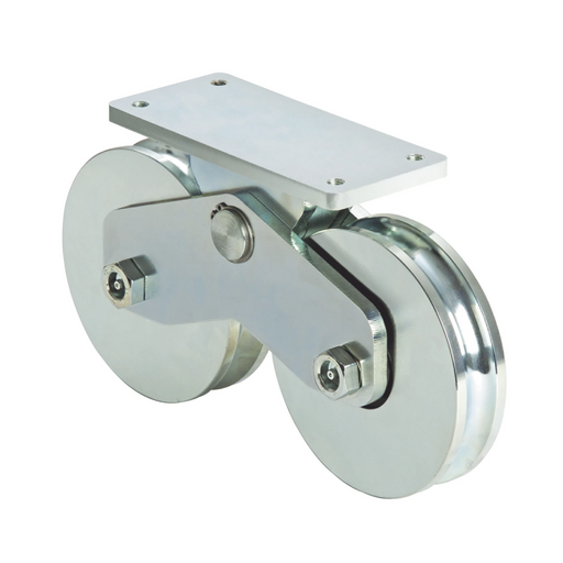 RUEDA DOBLE DE 16 CM / CAPACIDAD PARA PUERTAS DE HASTA 1900 KG / CANAL TIPO U-Acceso Vehicular-COMUNELLO-1151-5622-001-Bsai Seguridad & Controles