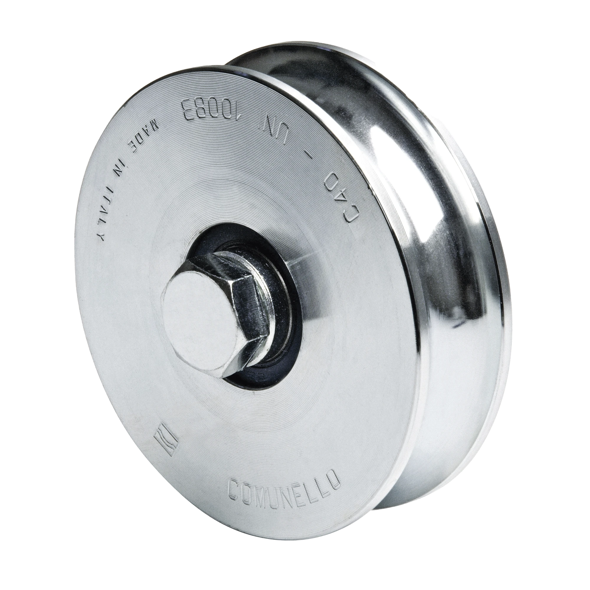 RUEDA DE 10 CM SIN SOPORTE / SOPORTA HASTA 425 KG / CANAL TIPO "U"-Acceso Vehicular-COMUNELLO-Bsai Seguridad & Controles