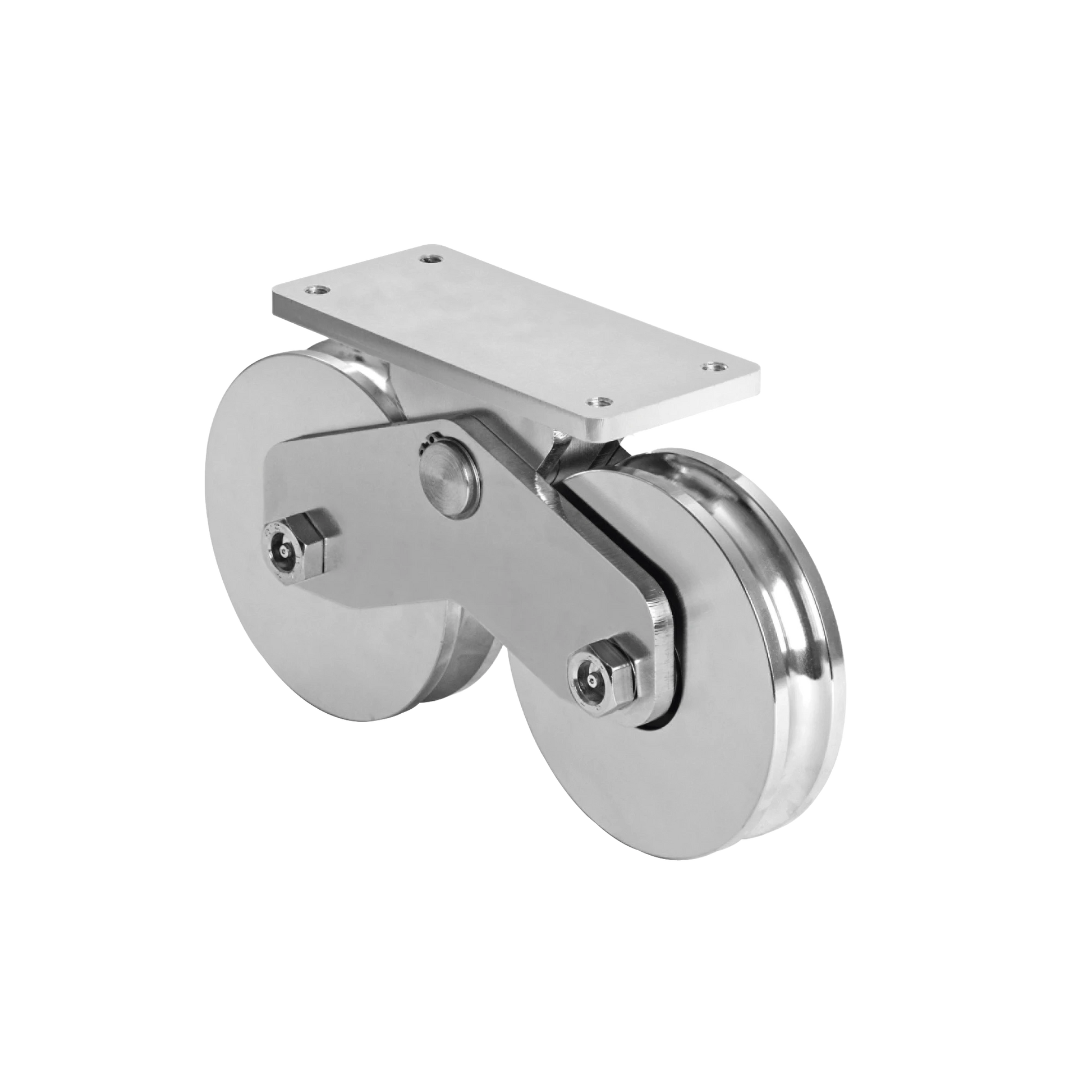 RUEDA DOBLE DE 16 CM / CAPACIDAD PARA PUERTAS DE HASTA 1920 KG / CANAL TIPO "U"-Acceso Vehicular-COMUNELLO-Bsai Seguridad & Controles