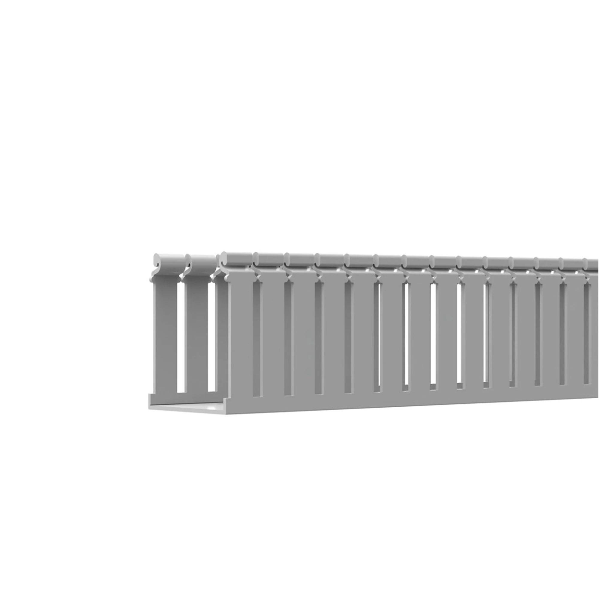 CANALETA RANURADA DE PVC CON TAPA, TIPO F, 108 MM DE ANCHO, 104.1 MM DE ALTO Y 2 M DE LARGO, COLOR GRIS-Canalización-PANDUIT-Bsai Seguridad & Controles