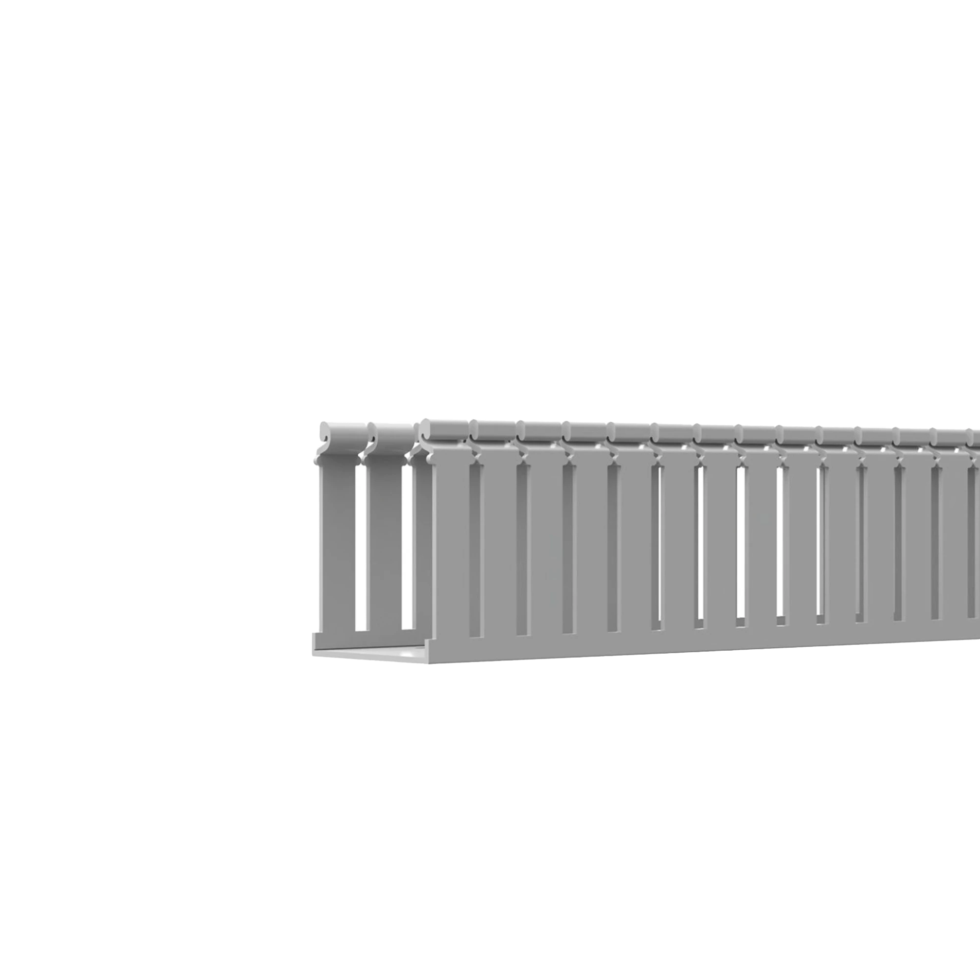 CANALETA RANURADA DE PVC CON TAPA, TIPO F, 108 MM DE ANCHO, 79.2 MM DE ALTO Y 2 M DE LARGO, COLOR GRIS-Canalización-PANDUIT-Bsai Seguridad & Controles