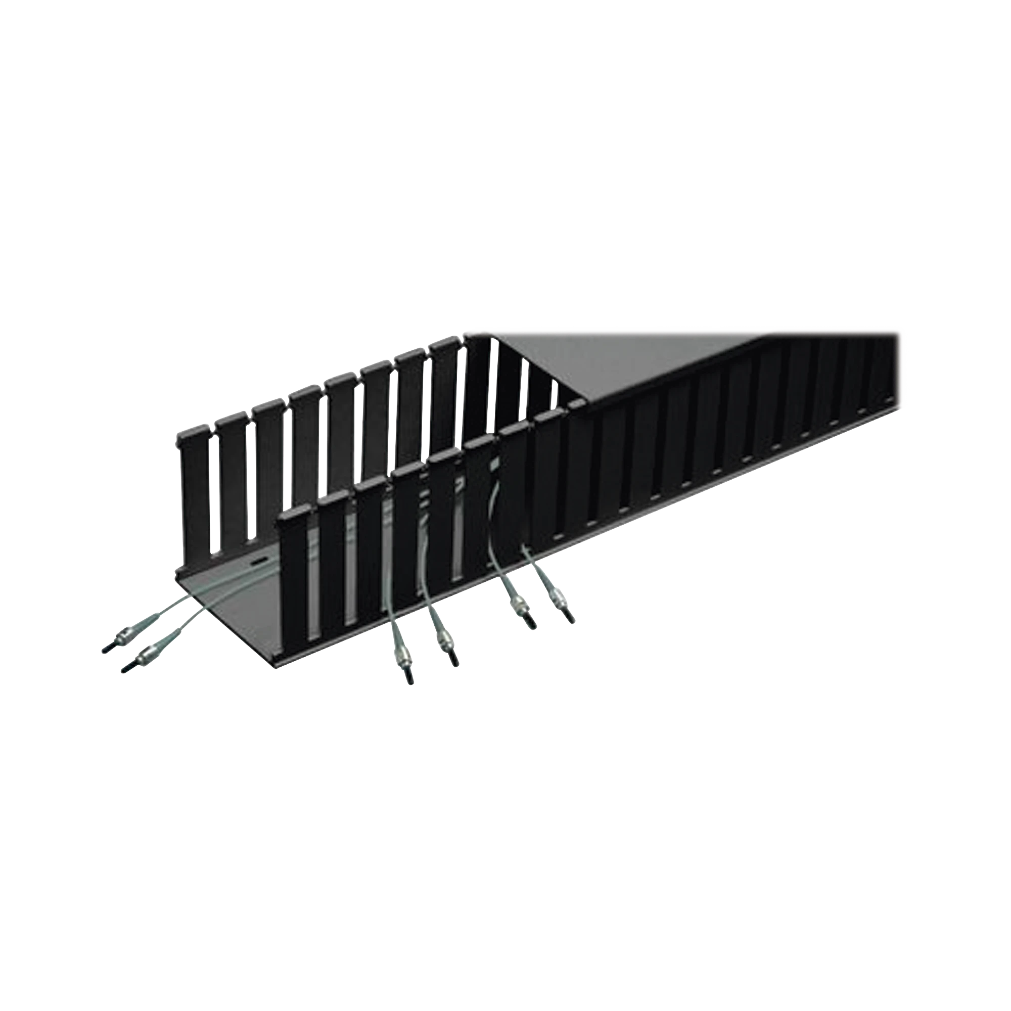 CANALETA RANURADA DE PVC SIN TAPA, FIBER-DUCT?, 4 IN DE ANCHO, 4 IN DE ALTO Y 1828.8 MM DE LARGO, COLOR NEGRO-Canaletas-PANDUIT-Bsai Seguridad & Controles