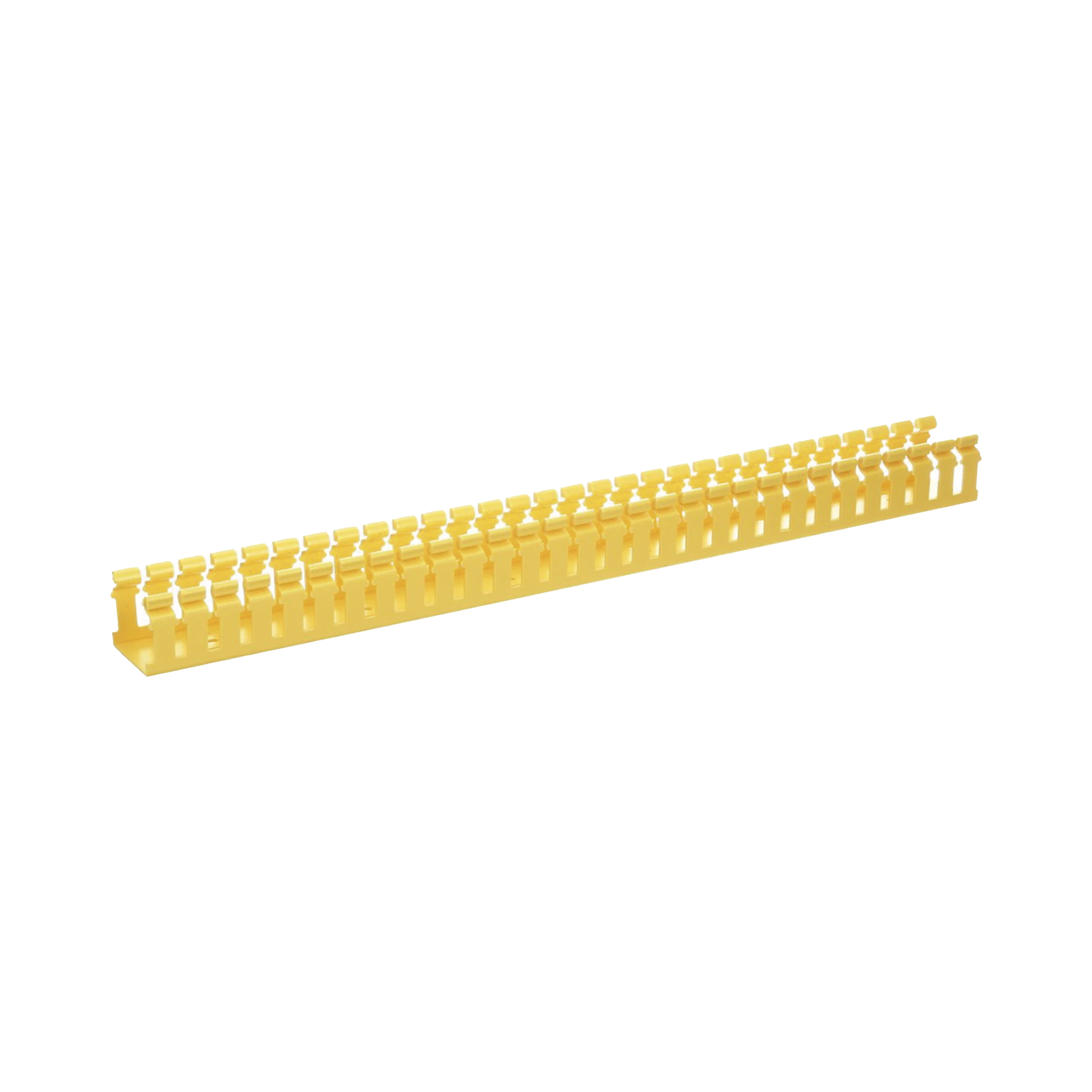 CANALETA RANURADA DE PVC SIN TAPA, TIPO H (TAPA ABISAGRADA), 2 IN DE ANCHO, 2 IN DE ALTO Y 1828.8 MM DE LARGO, COLOR AMARILLO-Canaletas-PANDUIT-Bsai Seguridad & Controles